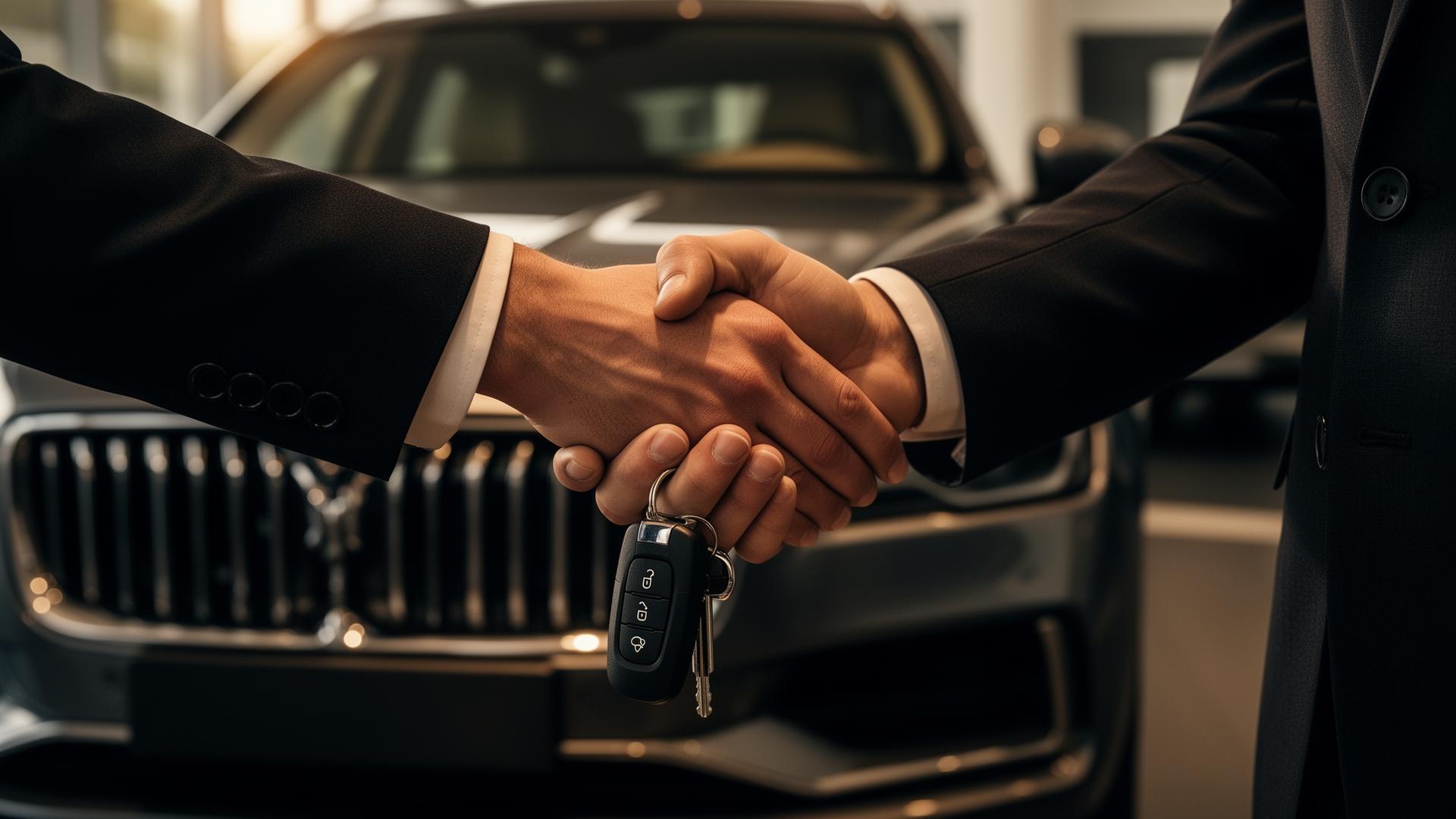 Entrega de llaves de un vehículo en LV Motors